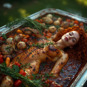 Garden wedding wom served Redhair 0 06