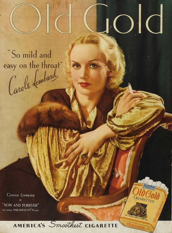 carole lombard old gold 1934