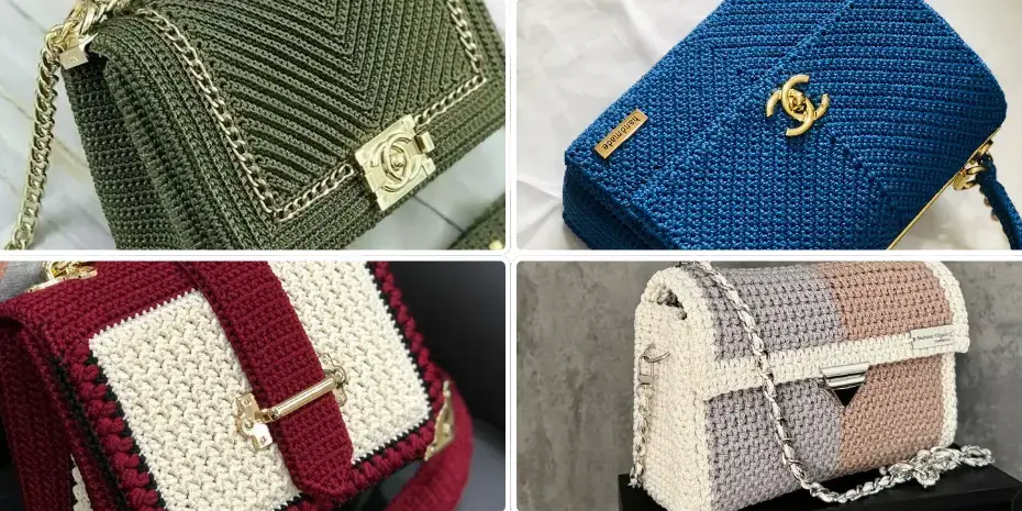 Cartera de Crochet de Lujo 1