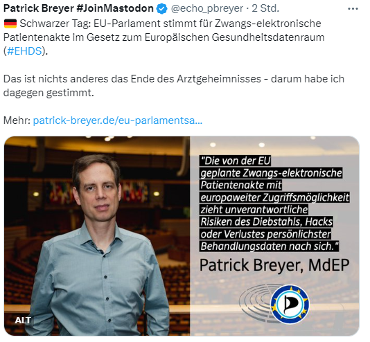 EU-Parlament stimmt für EHDS