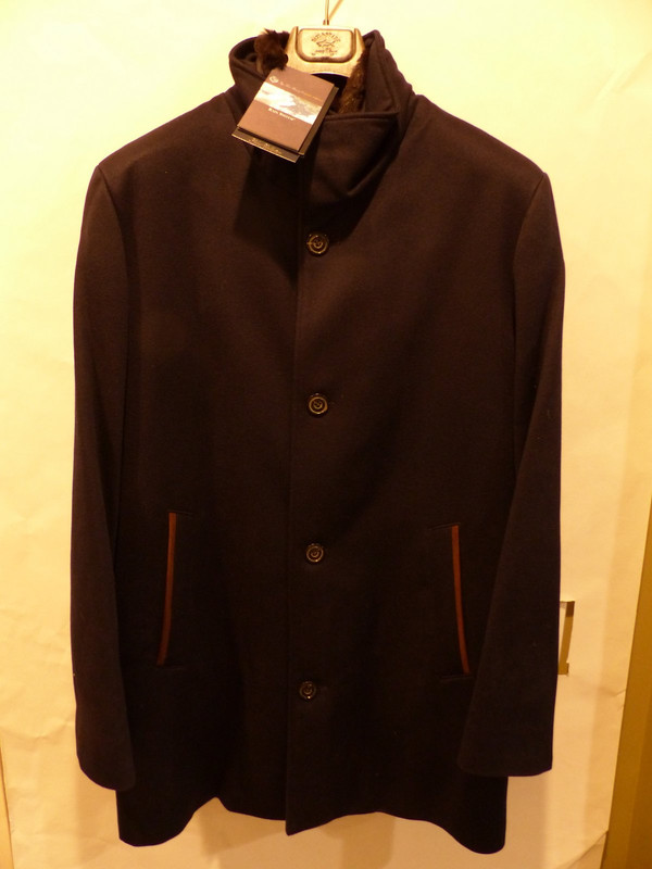 PAUL & SHARK CASHMERE LORO PIANAN CARCOAT SIZE XL BLUE I20P2502 PAUL & SHARK CASHMERE LORO PIANAN CARCOAT SIZE XL BLUE I20P2502