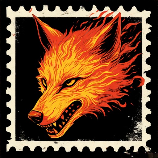 Postal-stamp-style-art-of-a-fl-6