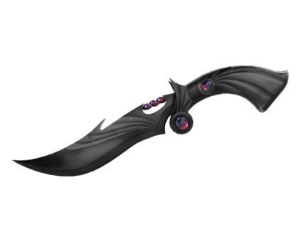 mermaid knife black