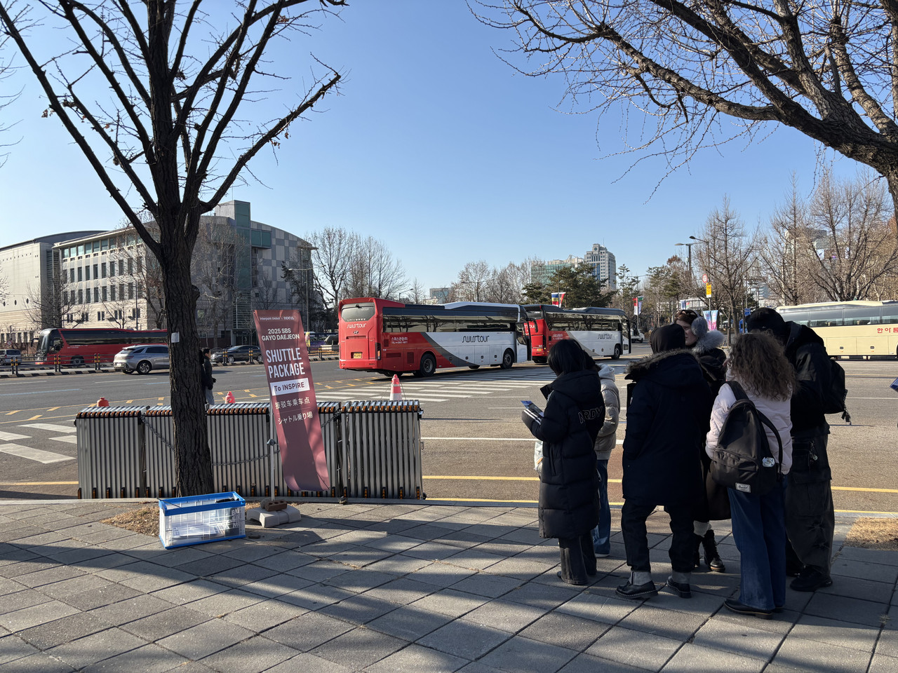 그라운드케이 라이더스 SBS가요대전 셔틀버스 운영
