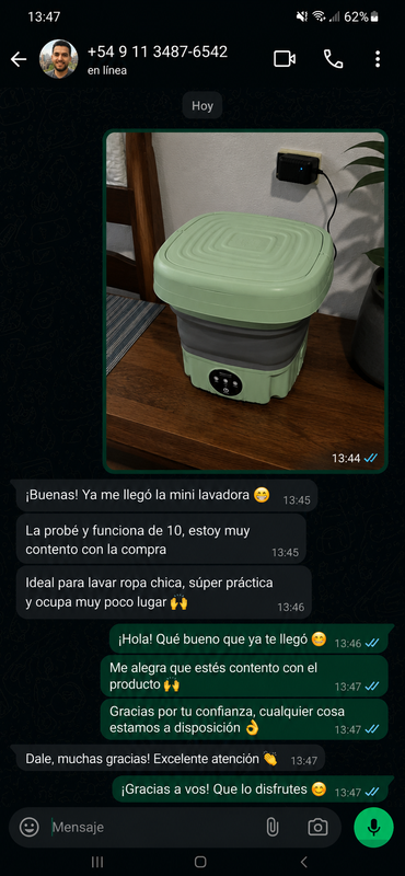 Chat de WhatsApp cliente 2
