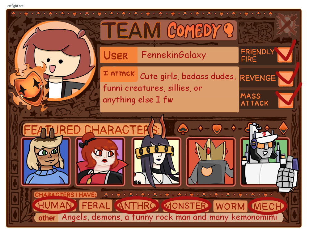 Artfight Card2026