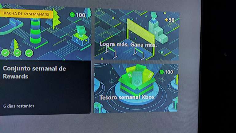 Xbox: Tesoro semanal 100 puntos Microsoft Rewards 
