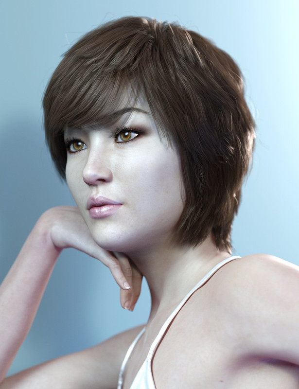 Lucinda Hair for Genesis 3 and 8 Female(s) 