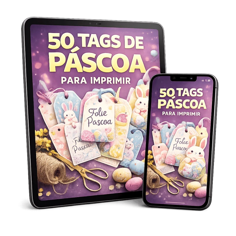 50 Tags de Páscoa para Imprimir