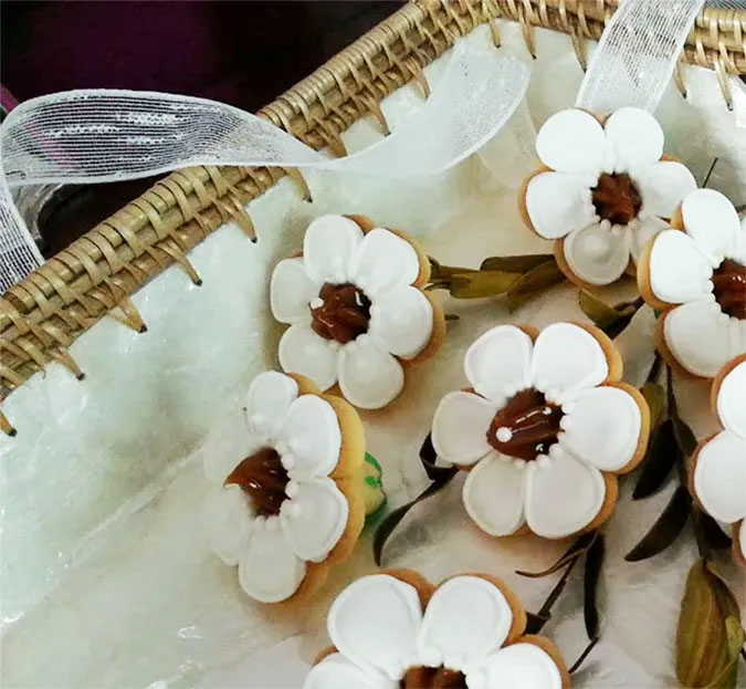 cortador de galletas flor redonda dia de las madres