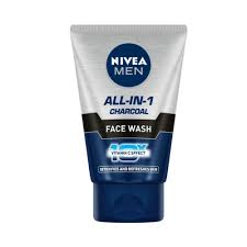 Nivea men All IN 1 Charcoal face wash used for male - 100 gm