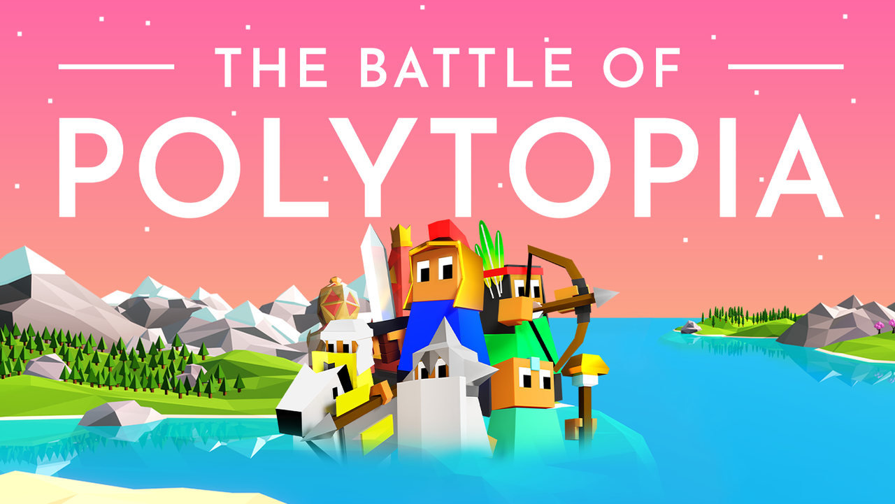 The Battle of Polytopia gameplay showing a vibrant map and units