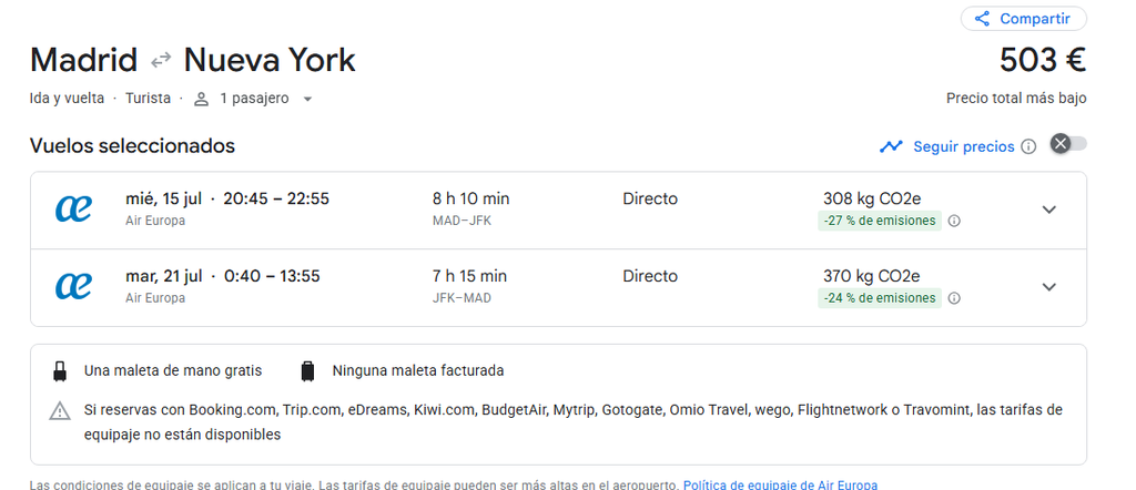 Vuelos a Nueva York, Compañias Aéreas, Reserva de Asientos.. - Foro Nueva York y Noreste de USA