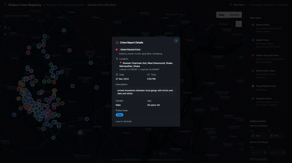 Dhaka Crime Visualizer