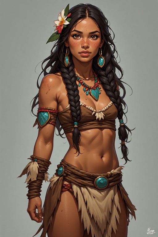 naked-polynesian-girl-warrior