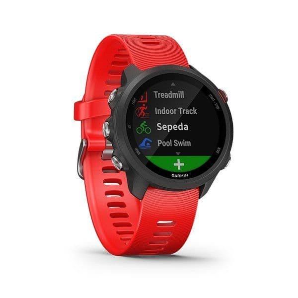 jual Garmin Forerunner 245 Music Lava Red Resmi TAM Malang Hobbies