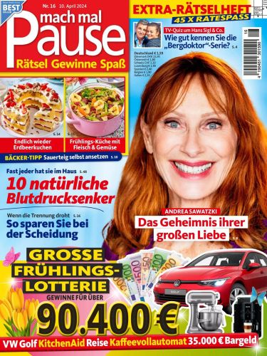 Mach mal Pause Frauenmagazin No 16 vom 10  April 2024