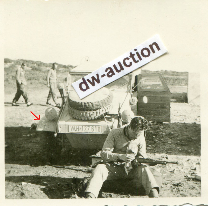 DAK Afrika Afrikakorps , VW Kübelwagen mit Kennu