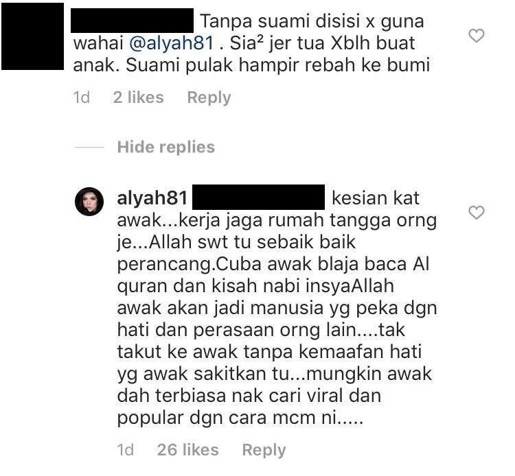 alyah dihina netizen