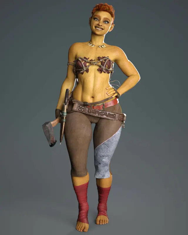 Prya, the Half-Goblin – Fantasy Character for Genesis 8/8.1F