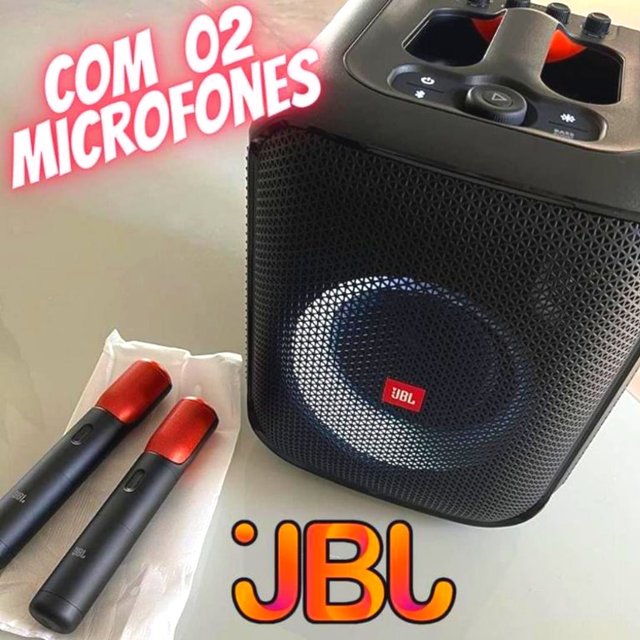 Caixa De Som Partybox Encore Com Microfone Jbl – Preta