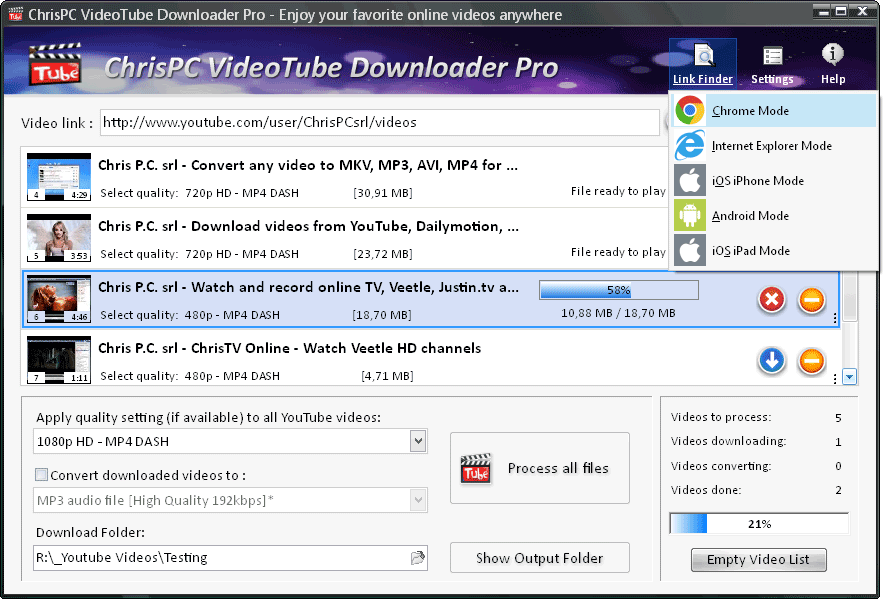 ChrisPC VideoTube Downloader Pro 14.22.0322 Multilingual
