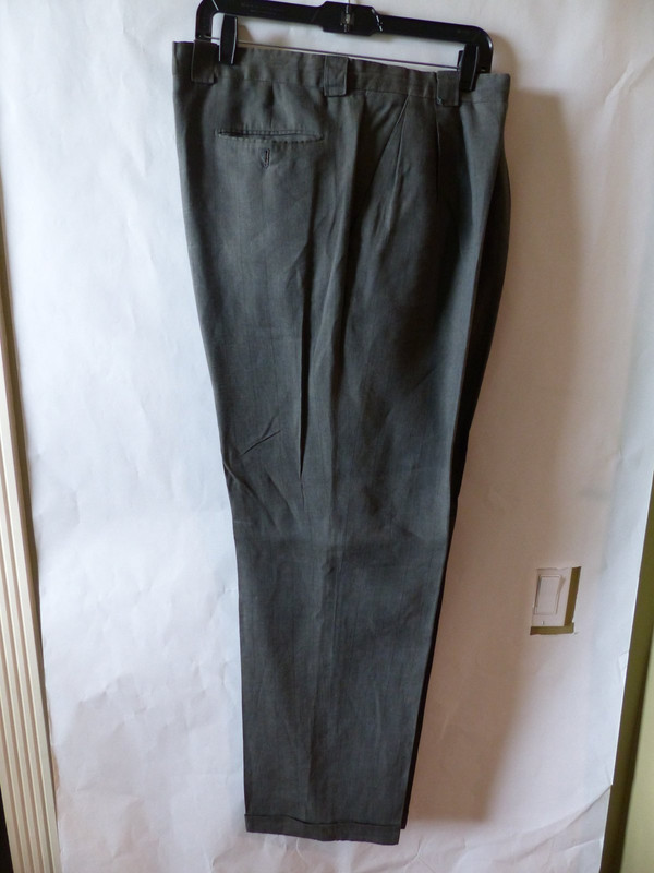 GINO SARTORE MENS DRESS PANTS IN OLIVE MENS US SIZE 46 ITALIAN 56 DROP 6