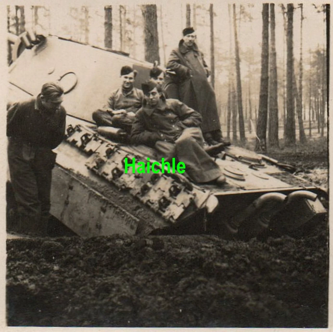 Orig Foto WW2 Panzer Versuchs Kp Kummersdorf Schießplatz Jan Mai 1944 Panther (2)