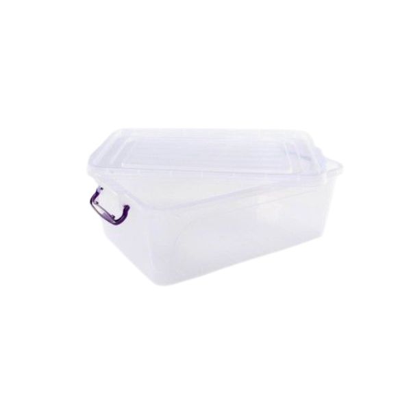 Cutie alimente cu manere si capac etans, 25 L, Transparenta, 50x33x22 cm - Caserole si Cutii Alimente - Mercaton Store