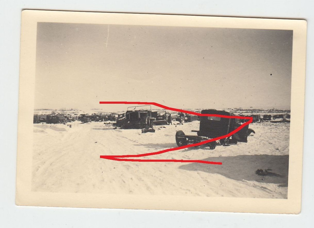 Foto 2wk Norwegen Schnee Winterkampf zerstörte W