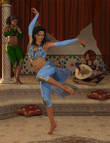 bellydance melodie poses and props for genesis 8 females 00 thumb daz3d