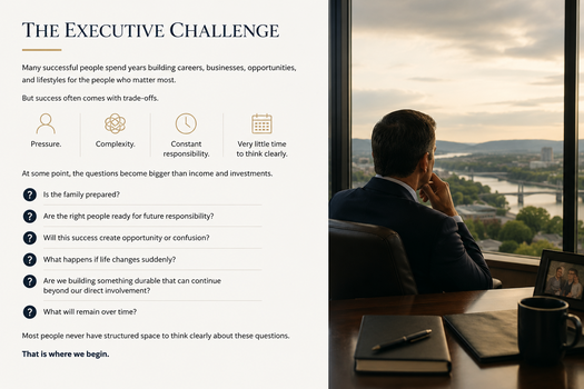 Executive planning for what comes next after career success