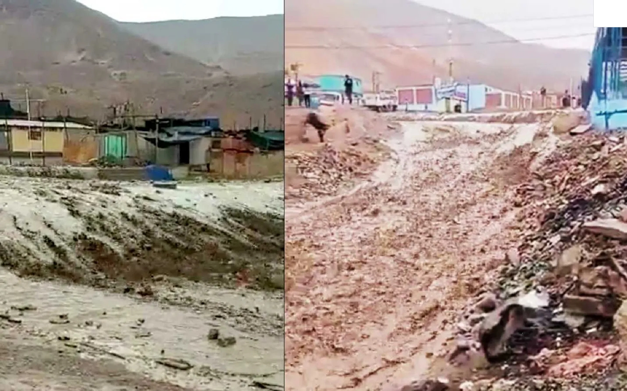 Devastador Huaico es captado en Perú, un hombre fue arrastrado por un deslave