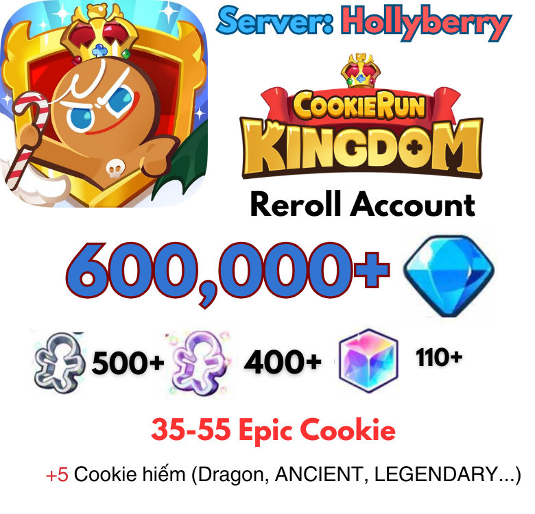 [GLOBAL/Holly berry] Cookie Run: Kingdom Starter Account