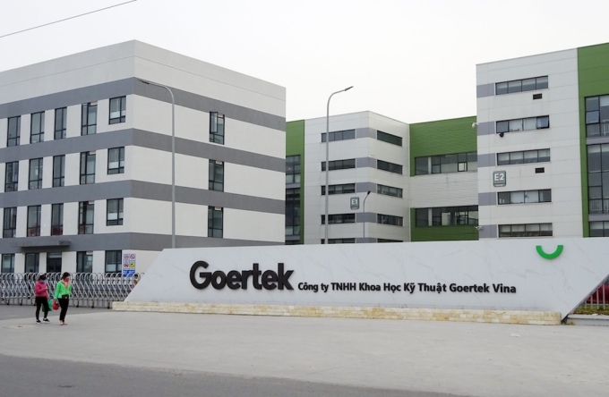 Công ty Goertek Vina tại KCN Quế Võ, Bắc Ninh. Ảnh: Goertek