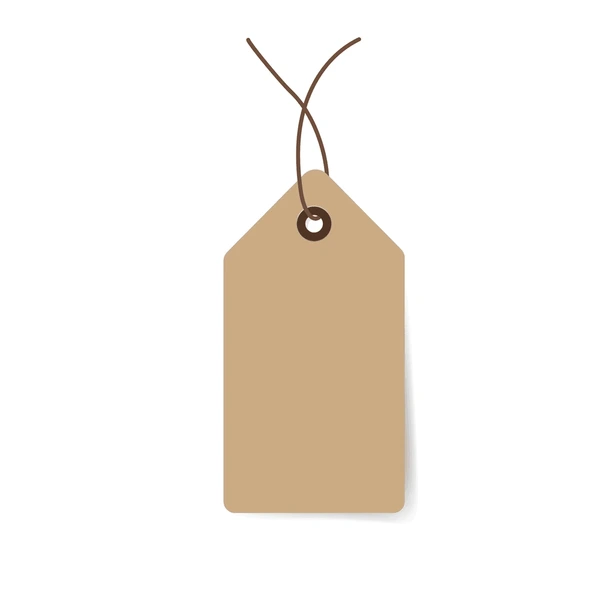 Blank paper price tags gift