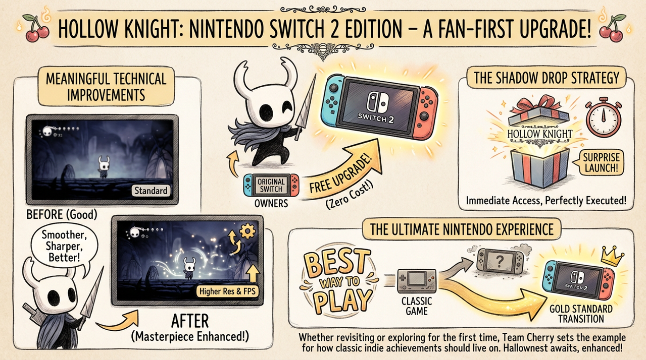 Hollow Knight Just Shadow-Dropped on Switch 2 and It's Free for Existing Owners 1 Gaming controller with Nintendo Switch console setup