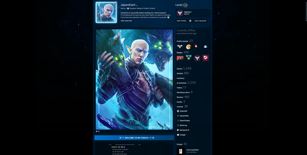 steam profile 22