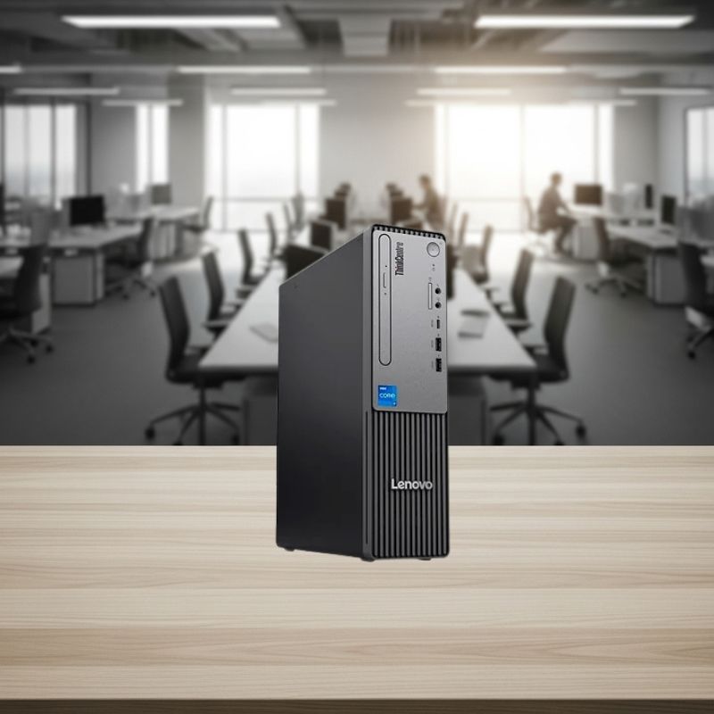 Desktop de formato pequeno (SFF) ao lado de um monitor