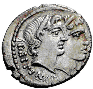 Glosario de monedas romanas. PENATES. 30