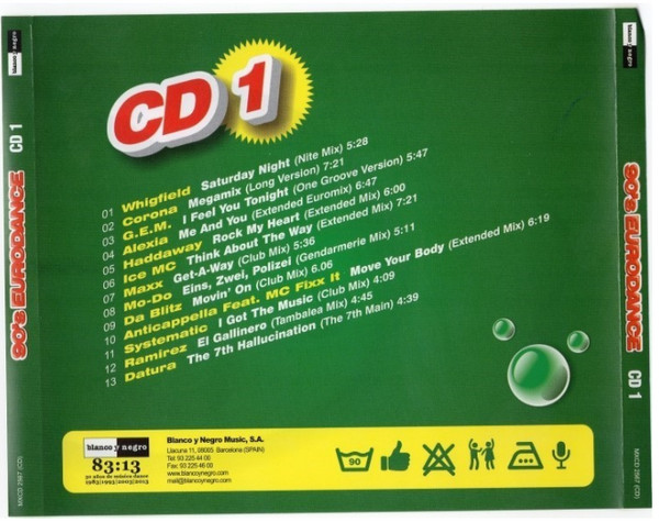 24/01/2023 - Va– 90's Eurodance (3 x CD, Compilation)(Blanco Y Negro  – MXCD 2567 (CD) R-4668913-1611135355-9658