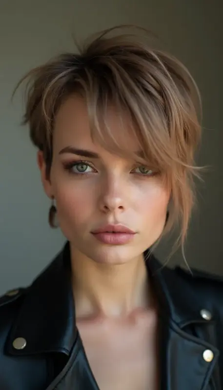 Playfully Bold: The Asymmetrical Pixie Adventure - Asymmetrical hair