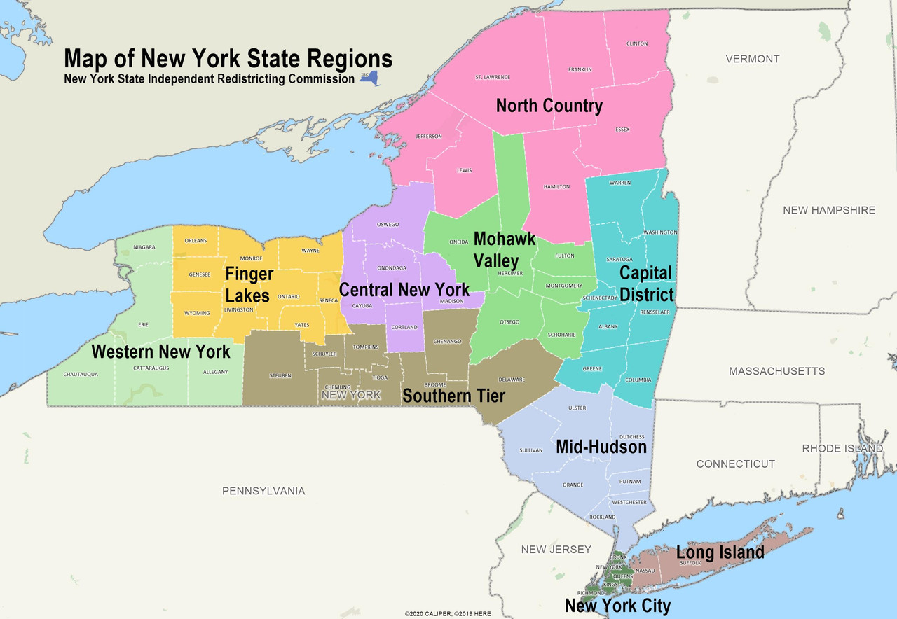 nys regions map