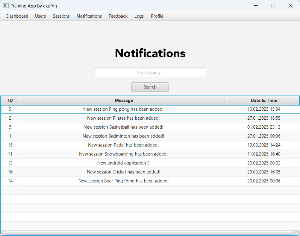 Notifications