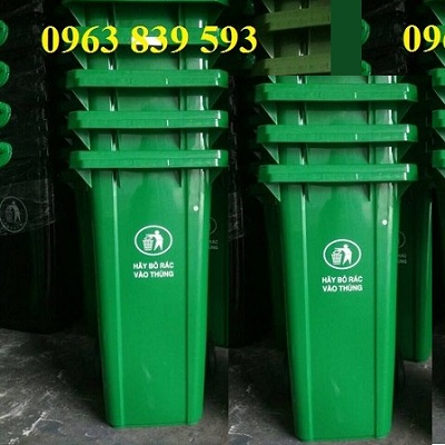 Phân phối thùng rác 100L - 120L - 240L nhựa HDPE.