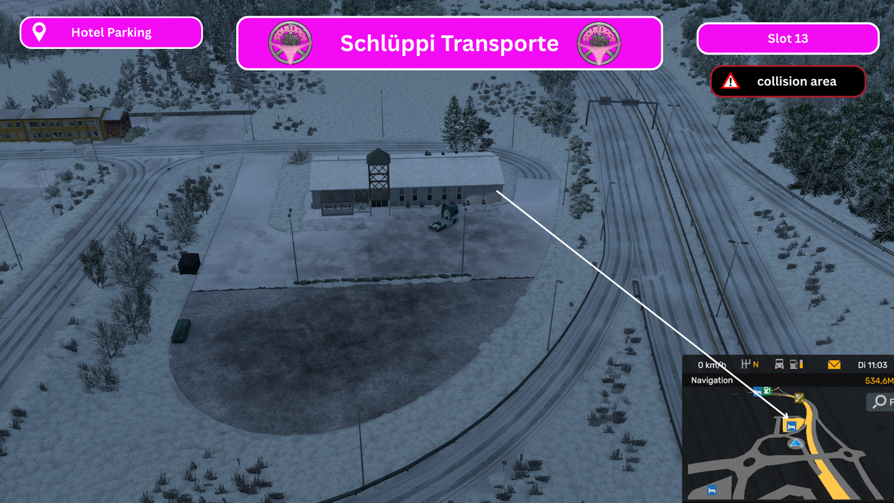 Slot 13 | Parkplatz - Collision