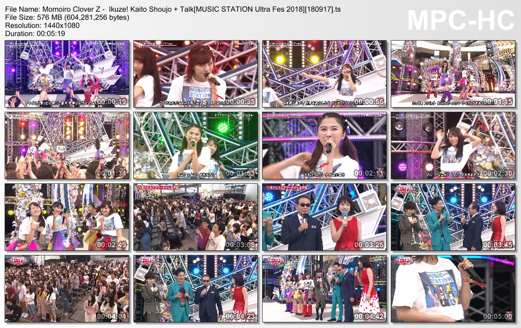 Momoiro Clover Z -  Ikuze! Kaito Shoujo   Talk[MUSIC STATION Ult