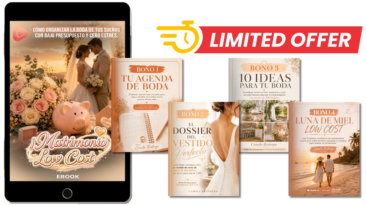 Matrimonio Low Cost &mdash; guía completa más cuatro bonos