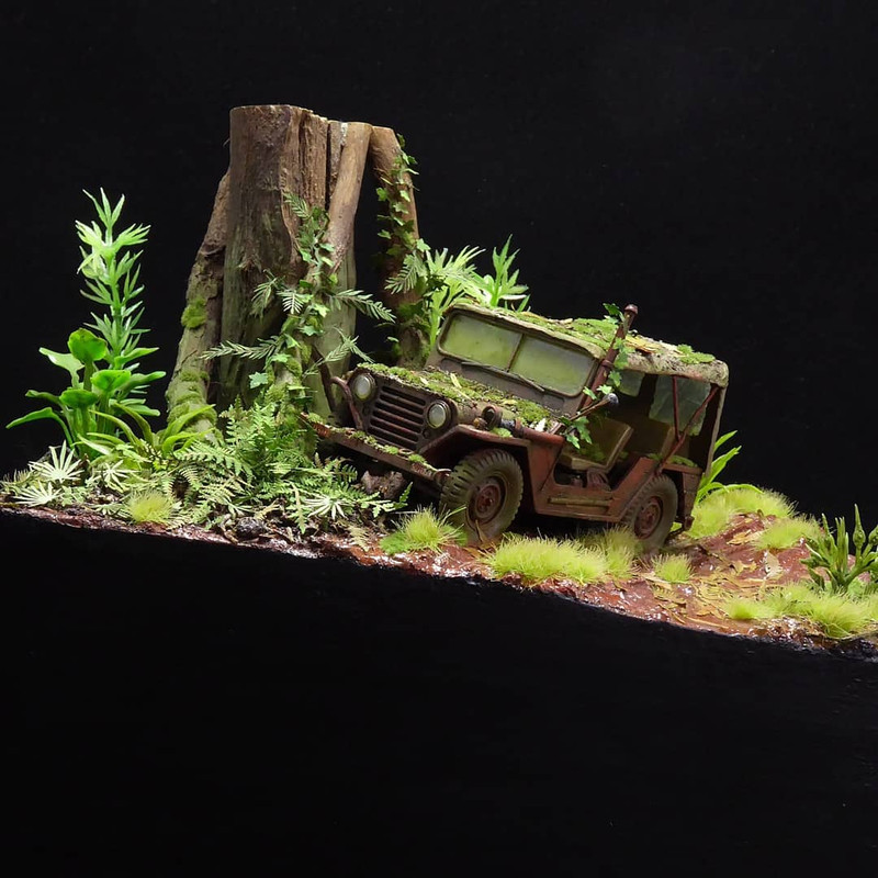 Tamiya 1/35 M151 Mutt, abandoned in Vietnam
