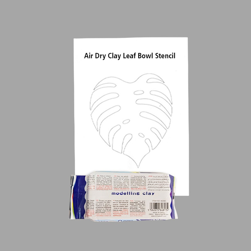 Penkraft Clay art Leaf bowl  DIY Kit with Free video tutorial